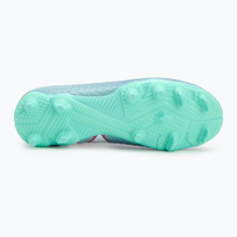 PUMA Future 7 Pro FG/AG Jr gyermek labdarúgócipő kék/fehér/puma/elektromos borsmenta 4
