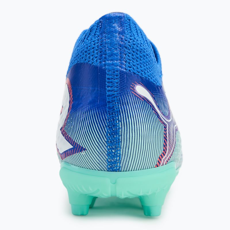 PUMA Future 7 Pro FG/AG Jr gyermek labdarúgócipő kék/fehér/puma/elektromos borsmenta 6