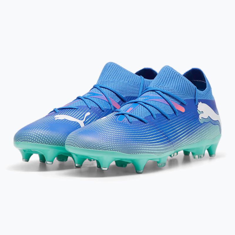 Futballcipő PUMA Future 7 Match MxSG blue mazing/puma white/electric peppermint