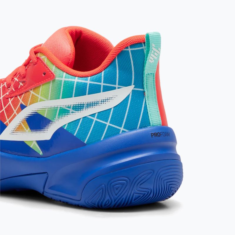Férfi kosárlabda cipő PUMA Genetics Marcus Smart royal sapphire/red blast 9