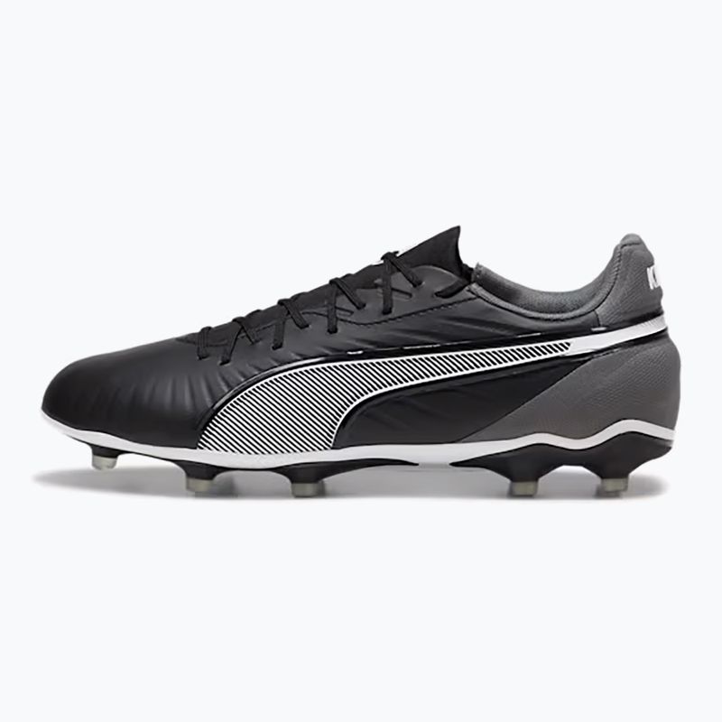 PUMA King Match FG/AG labdarúgócipő puma fekete/puma fehér/hideg sötétszürke 8