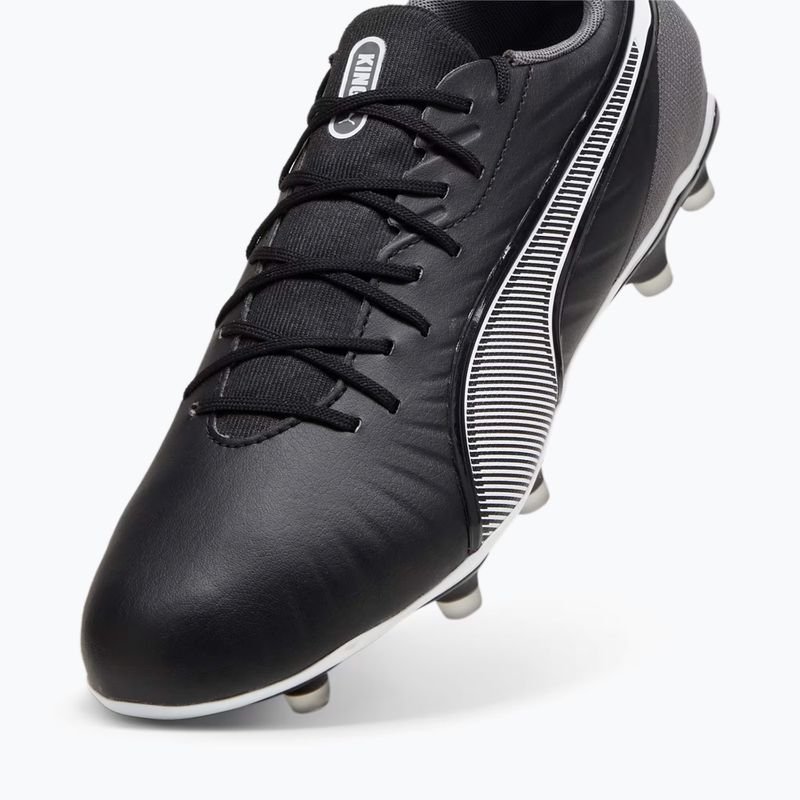 PUMA King Match FG/AG labdarúgócipő puma fekete/puma fehér/hideg sötétszürke 12