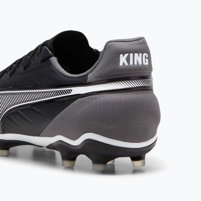 PUMA King Match FG/AG labdarúgócipő puma fekete/puma fehér/hideg sötétszürke 13