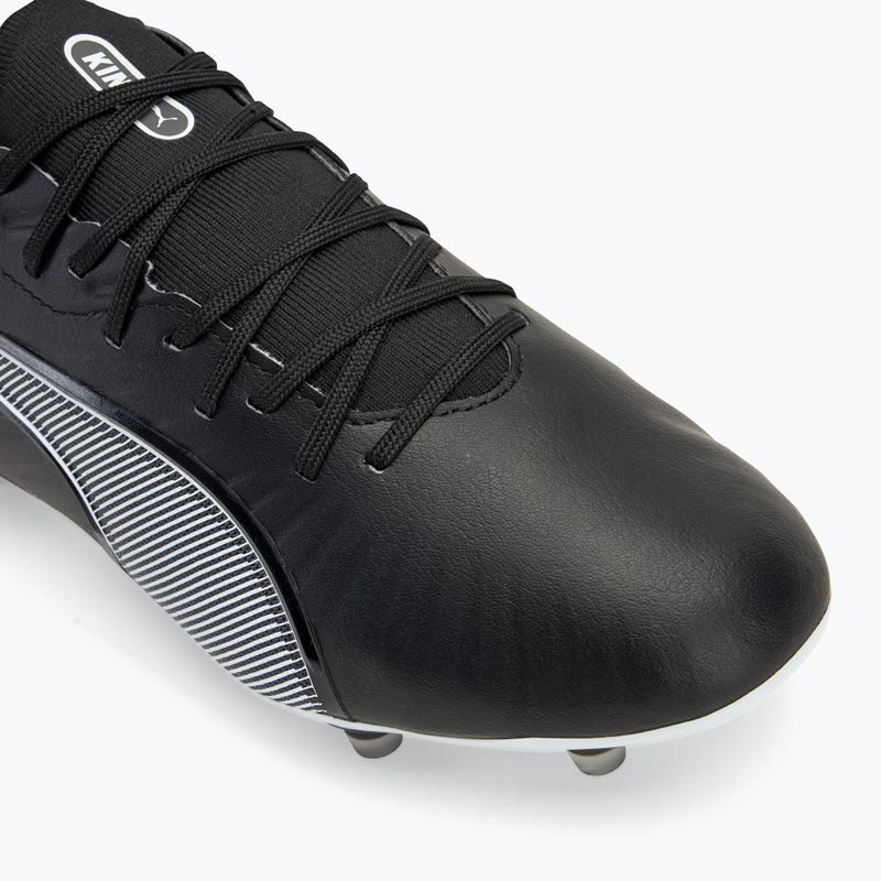 PUMA King Match FG/AG labdarúgócipő puma fekete/puma fehér/hideg sötétszürke 7