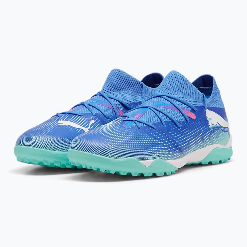 Futballcipő PUMA Future 7 Match TT bluemazing/puma white/electric peppermint