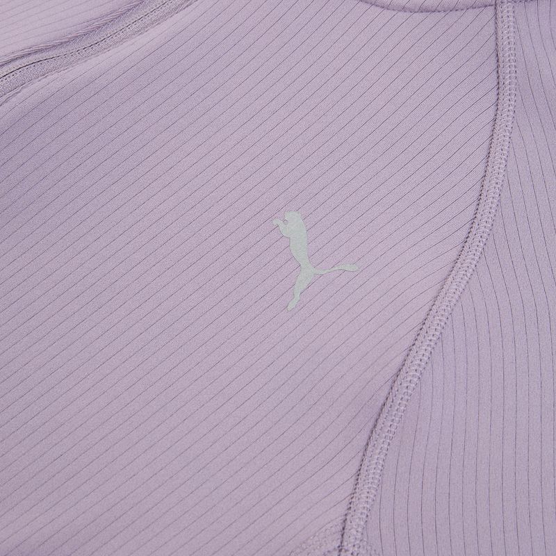 Női futópulóver PUMA Run For Her Ribbed Full Zip pale plum női futópulóver 3