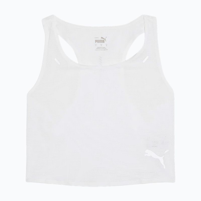 Férfi futó felső PUMA Run Ultraspun Singlet puma fehér/aop