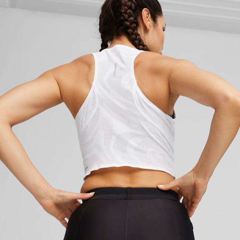 Férfi futó felső PUMA Run Ultraspun Singlet puma fehér/aop 4
