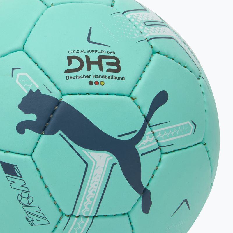 PUMA Nova Match elektromos kézilabda borsmenta/szürke égbolt/puma fehérebb méret 2 3