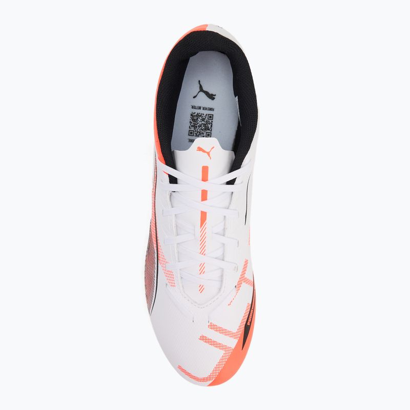 PUMA Ultra 5 Play FG/AG futballcipő puma fehér/puma fekete/izzó piros 5