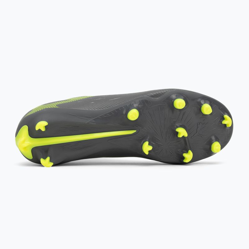 PUMA Ultra 5 Match+ LL FG/AG Jr matt öregedő ezüst/sárga riasztás/puma öregedő ezüst gyermek futballcipő 4