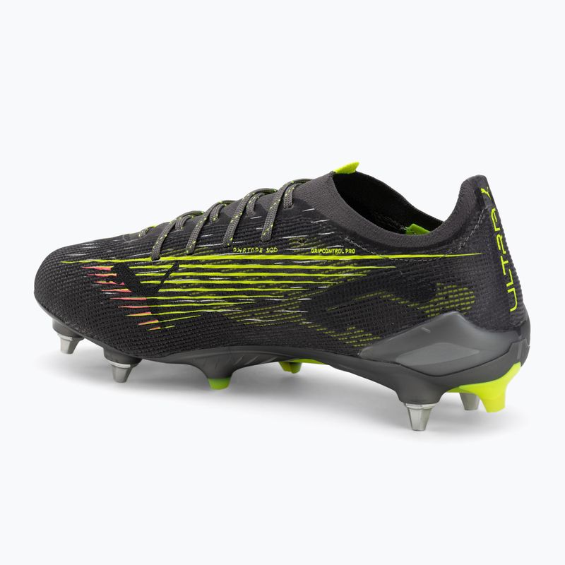 PUMA férfi futballcipő Ultra 5 Ultimate MxSG matt öregedő ezüst/sárga riasztás/sun struck 3
