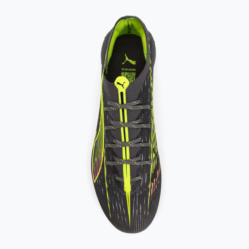 PUMA férfi futballcipő Ultra 5 Ultimate MxSG matt öregedő ezüst/sárga riasztás/sun struck 5