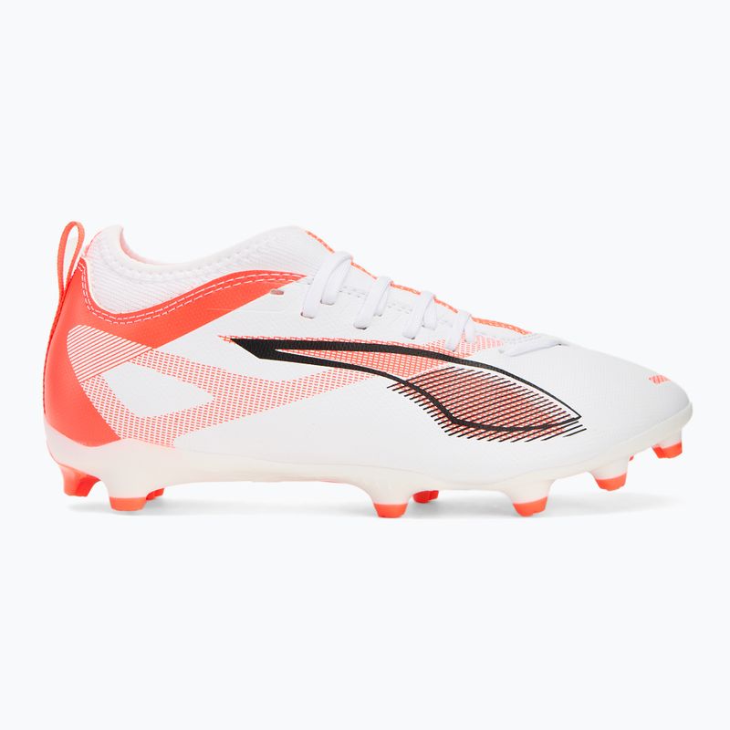 PUMA Ultra 5 Match FG/AG Jr gyermek futballcipő puma fehér/puma fekete/izzó piros 2