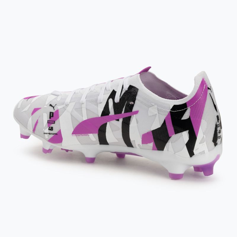 Férfi futballcipő PUMA Ultra 5 Match Forever FG/AG puma fehér/tiszta magenta/tollszürke/puma fekete 3