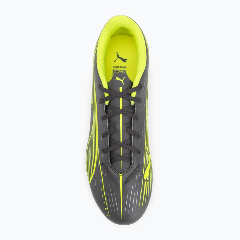 PUMA Ultra 5 Play FG/AG matt öregedő ezüst/sárga riasztás/puma öregedő ezüst futballcipő 5