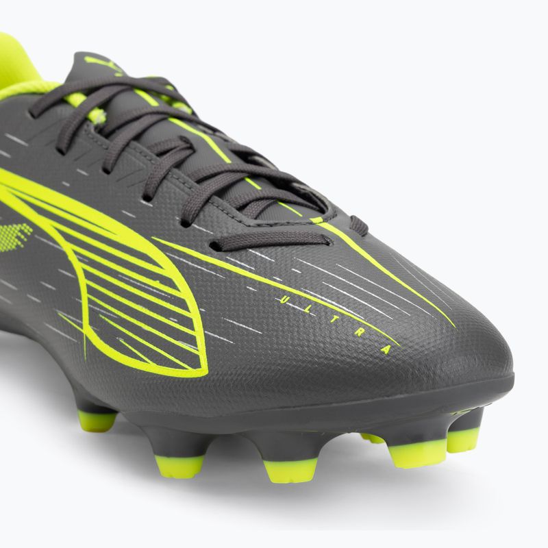 PUMA Ultra 5 Play FG/AG matt öregedő ezüst/sárga riasztás/puma öregedő ezüst futballcipő 7