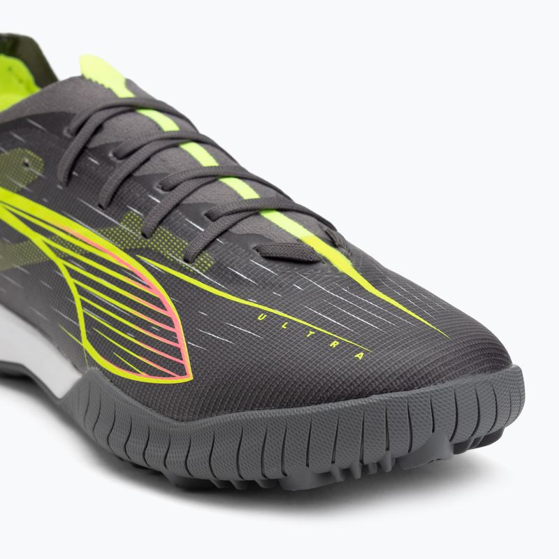 PUMA férfi futballcipő Ultra 5 Match TT matt öregített ezüst/sárga riasztás/puma öregített ezüst 7