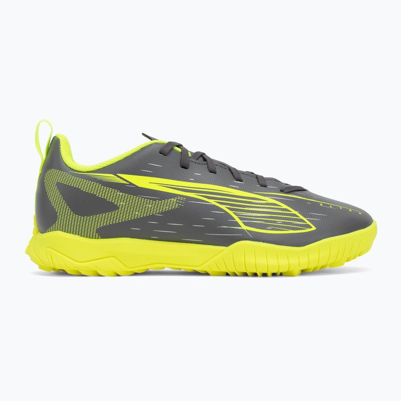 PUMA Ultra 5 Play TT Jr gyermek futballcipő matt öregített ezüst/sárga riasztás/puma öregített ezüst 2