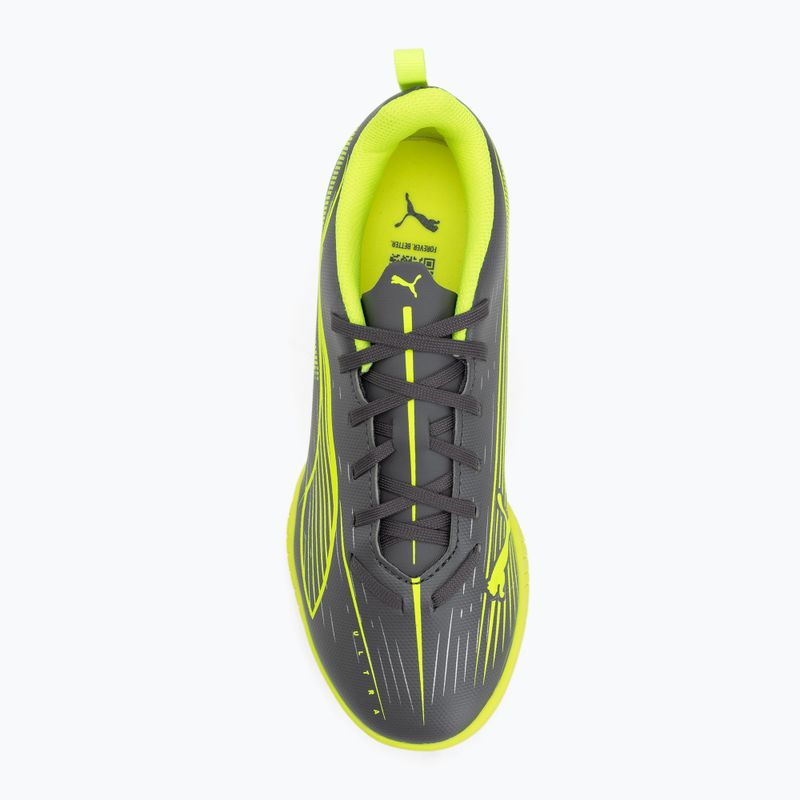 PUMA Ultra 5 Play TT Jr gyermek futballcipő matt öregített ezüst/sárga riasztás/puma öregített ezüst 5