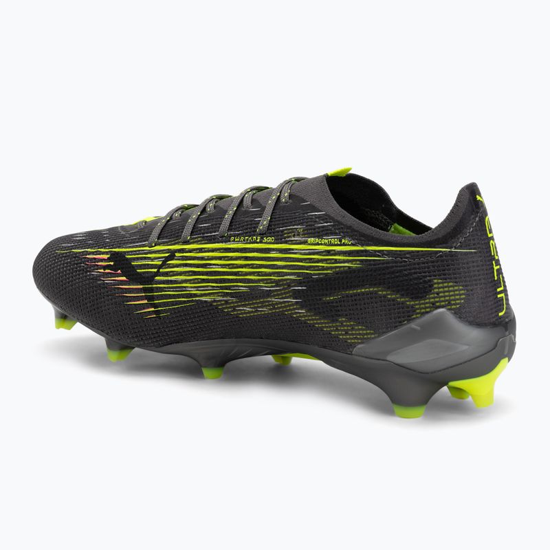 PUMA férfi futballcipő Ultra 5 Ultimate FG matt öregedő ezüst/sárga riasztás/sun struck 2
