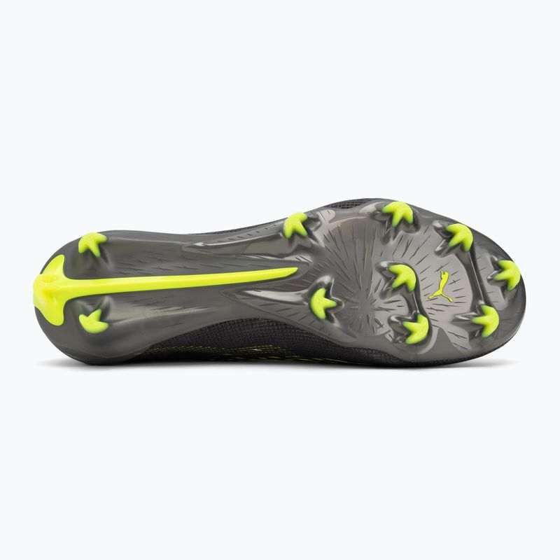 PUMA férfi futballcipő Ultra 5 Ultimate FG matt öregedő ezüst/sárga riasztás/sun struck 4