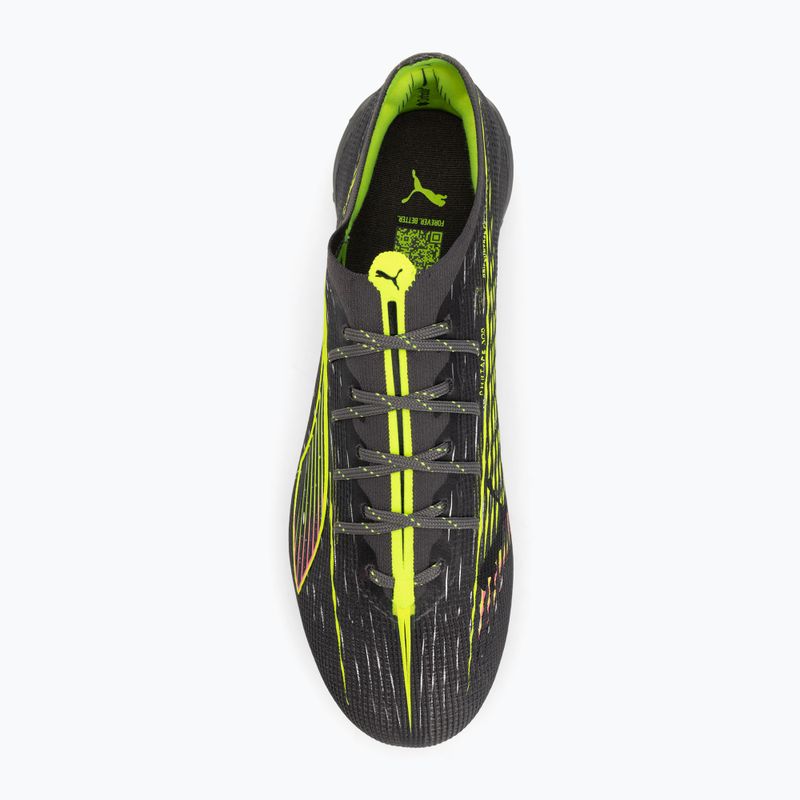 PUMA férfi futballcipő Ultra 5 Ultimate FG matt öregedő ezüst/sárga riasztás/sun struck 5