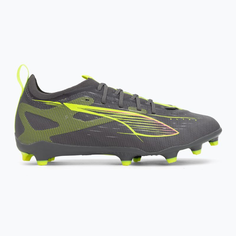 PUMA Ultra 5 Pro FG/AG Jr matt öregedő ezüst/sárga riasztás/sun struck gyermek futballcipő 2