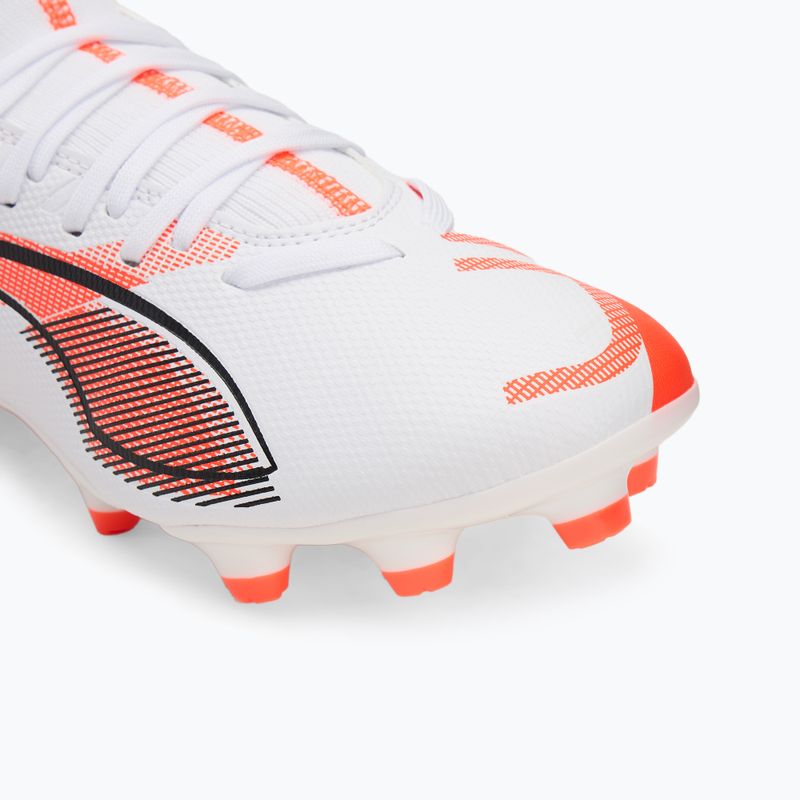 Férfi futballcipő PUMA Ultra 5 Play+ FG/AG puma fehér/puma fekete/izzó piros 7