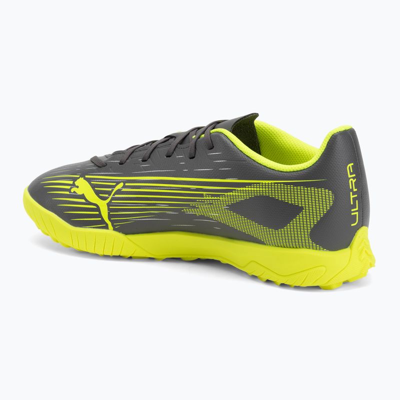 PUMA férfi futballcipő Ultra 5 Play TT matt öregedett ezüst/sárga riasztás/puma öregedett ezüst 3