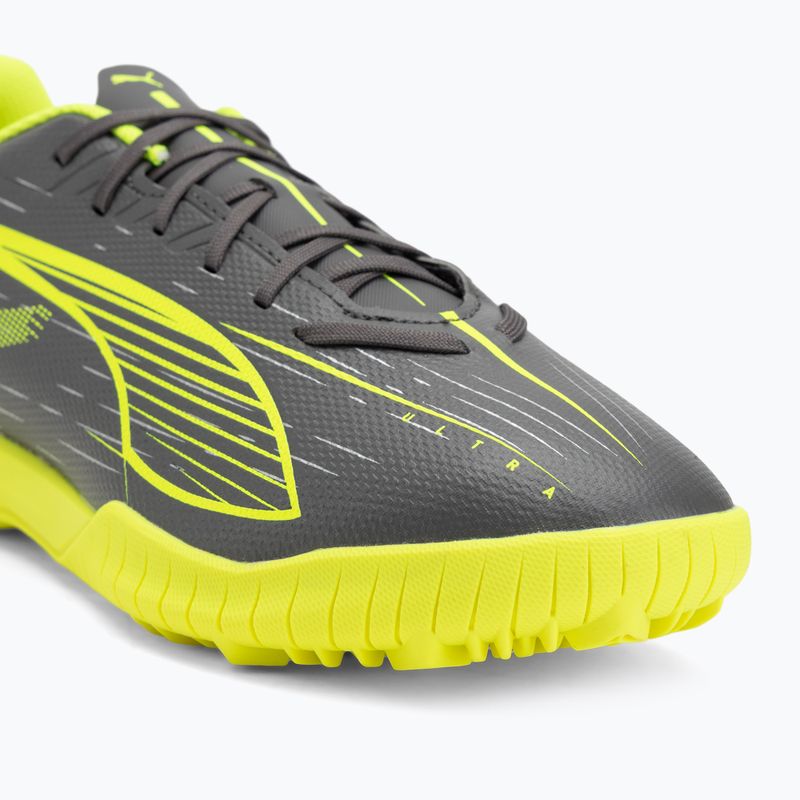 PUMA férfi futballcipő Ultra 5 Play TT matt öregedett ezüst/sárga riasztás/puma öregedett ezüst 7
