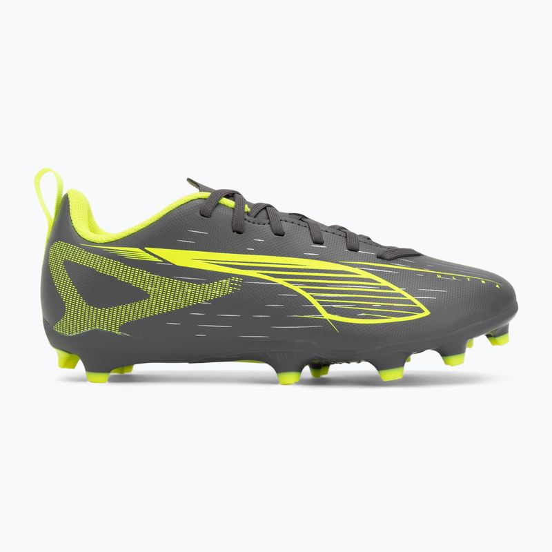 PUMA Ultra 5 Play FG/AG Jr matt öregedő ezüst/sárga riasztás/puma öregedő ezüst gyermek focicipő 2