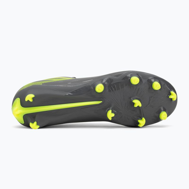 PUMA Ultra 5 Play FG/AG Jr matt öregedő ezüst/sárga riasztás/puma öregedő ezüst gyermek focicipő 4
