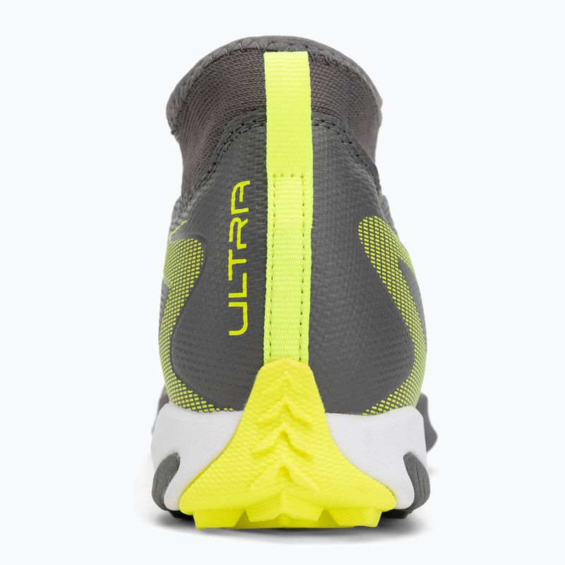 PUMA Ultra 5 Match+ LL TT + Mid Jr matt öregedő ezüst/sárga riasztás/puma öregedő ezüst gyermek futballcipő 6