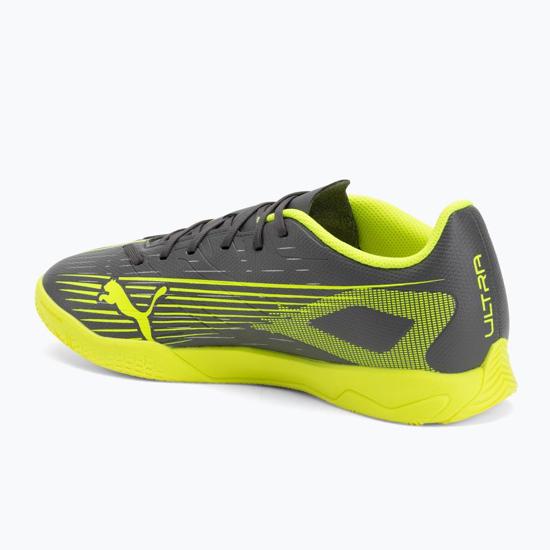PUMA férfi futballcipő Ultra 5 Play IT matt öregedett ezüst/sárga riasztás/puma öregedett ezüst 3
