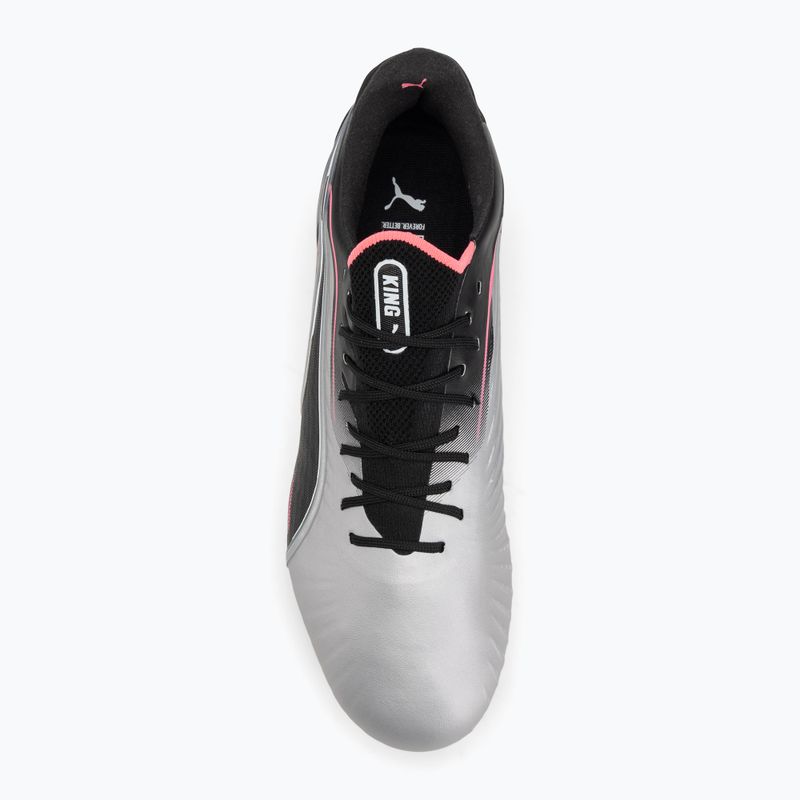 PUMA King Ultimate MxSG férfi futballcipő puma ezüst/puma fekete/sun struck/puma fehér 5