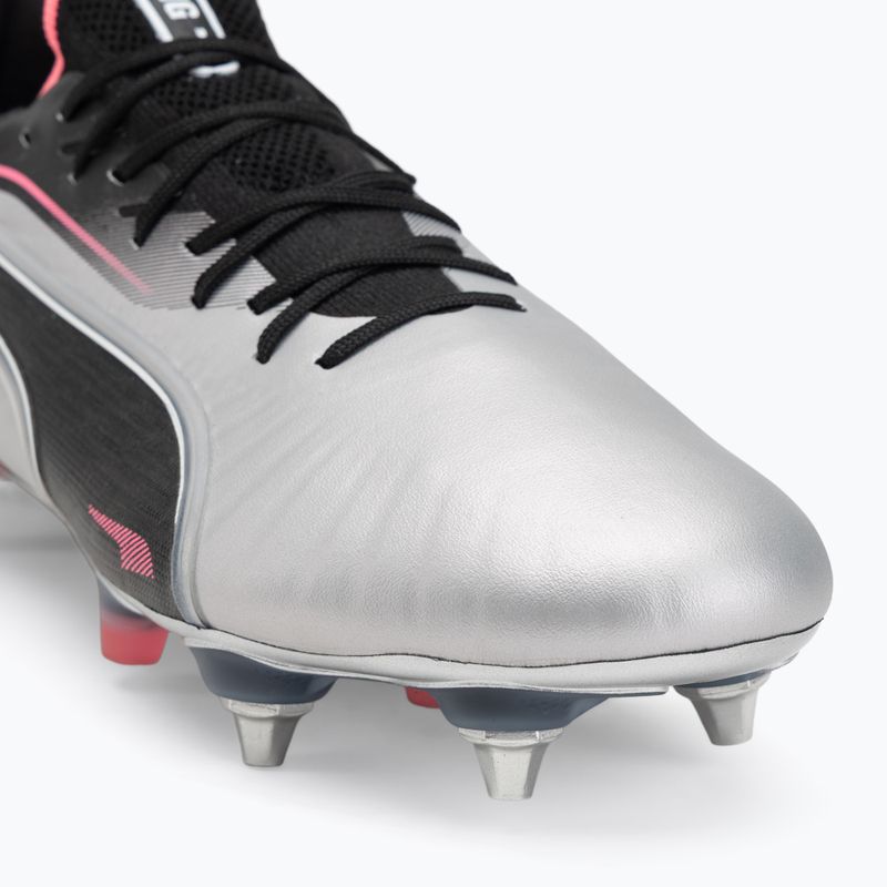 PUMA King Ultimate MxSG férfi futballcipő puma ezüst/puma fekete/sun struck/puma fehér 7