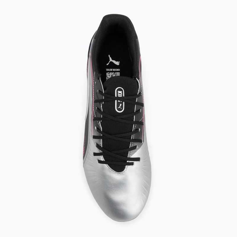 PUMA King Match FG/AG férfi futballcipő puma ezüst/puma fekete/napsütötte/napsütötte/puma fehér 5