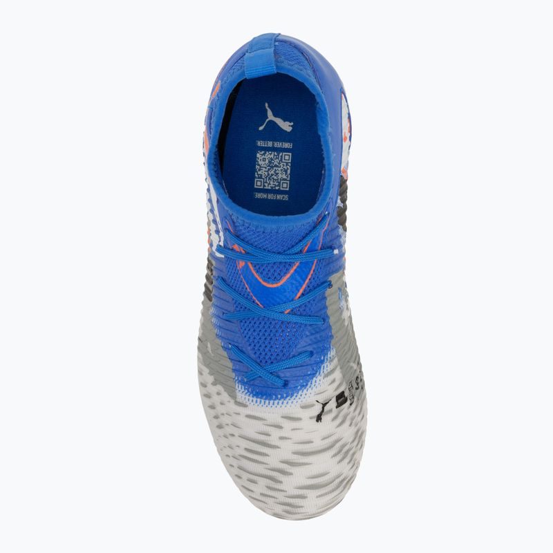 PUMA Future 8 Match Forever FG/AG Jr gyermek focicipő fehér/ultrakék/tollszürke/tollszürke/puma fekete/izzó piros 5