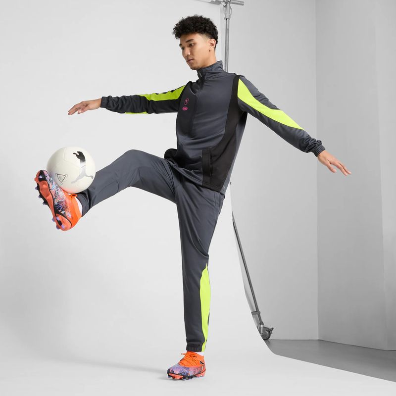 Férfi PUMA Future 8 Match Creativity FG/AG narancssárga mák/fekete/sötét ametiszt/elektromos borsmenta futballcipő 11