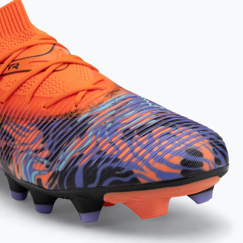 Férfi PUMA Future 8 Match Creativity FG/AG narancssárga mák/fekete/sötét ametiszt/elektromos borsmenta futballcipő 7