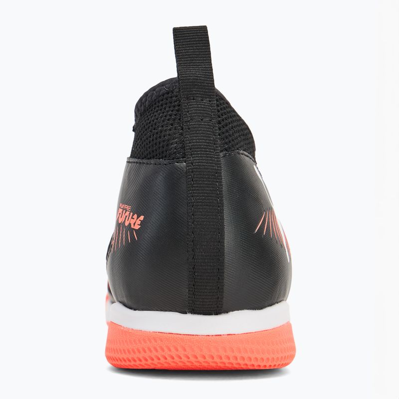 PUMA Future 8 Match IT + Mid gyermek futballcipő puma fekete/ puma fehér/ izzó vörös 6