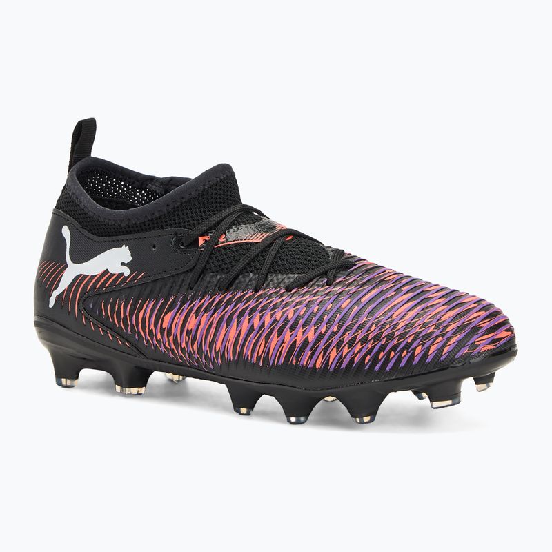 PUMA Future 8 Match FG/AG Jr gyermek futballcipő puma fekete/puma fehér/izzó piros
