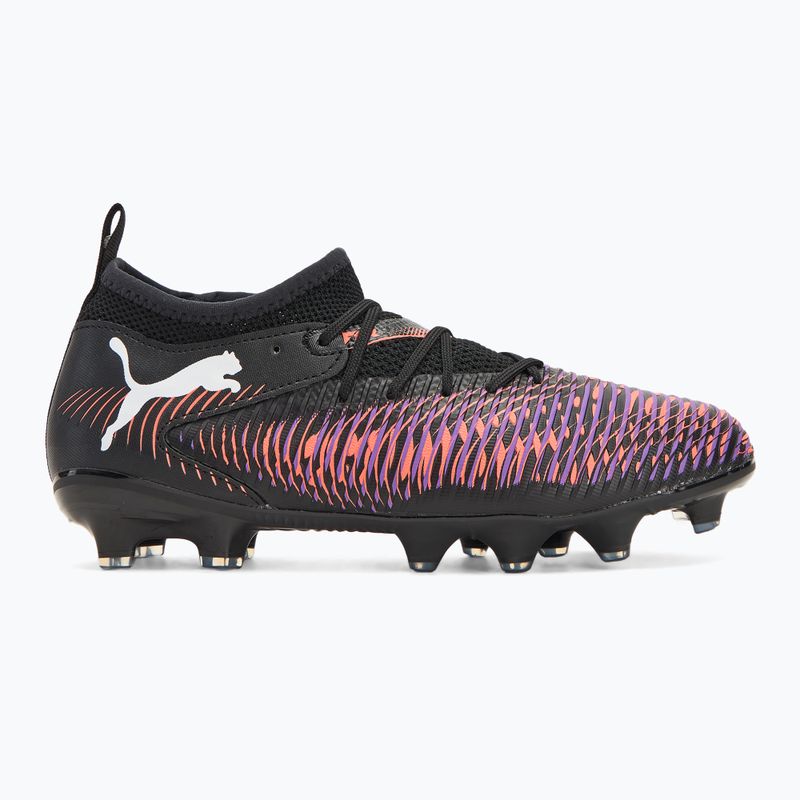 PUMA Future 8 Match FG/AG Jr gyermek futballcipő puma fekete/puma fehér/izzó piros 2