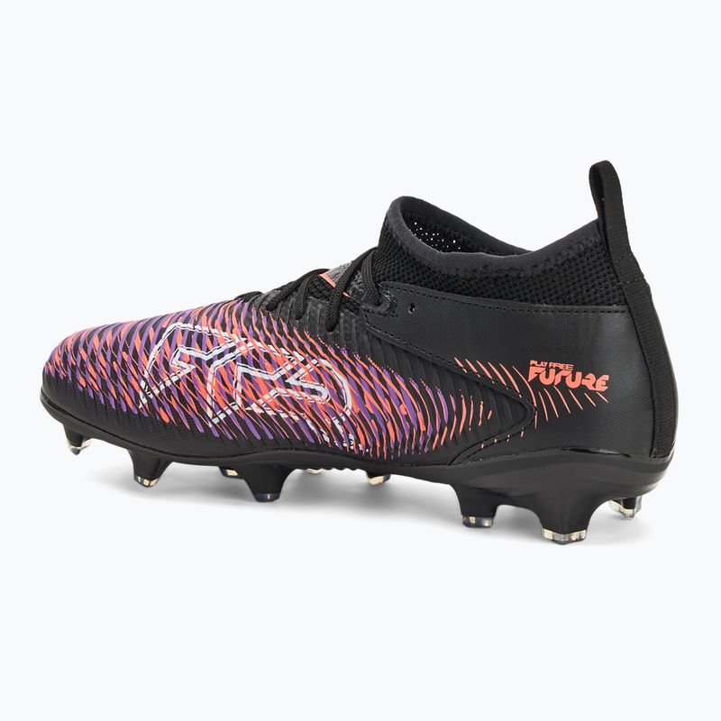 PUMA Future 8 Match FG/AG Jr gyermek futballcipő puma fekete/puma fehér/izzó piros 3