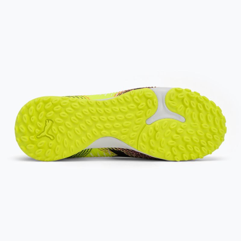 Gyermek futballcipő PUMA Future 8 Match TT + Mid sárga riasztás/ puma fekete/ sun struck 4