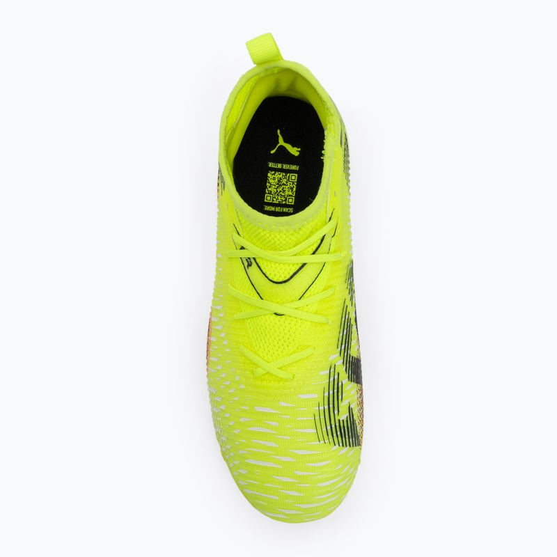 Gyermek futballcipő PUMA Future 8 Match TT + Mid sárga riasztás/ puma fekete/ sun struck 5
