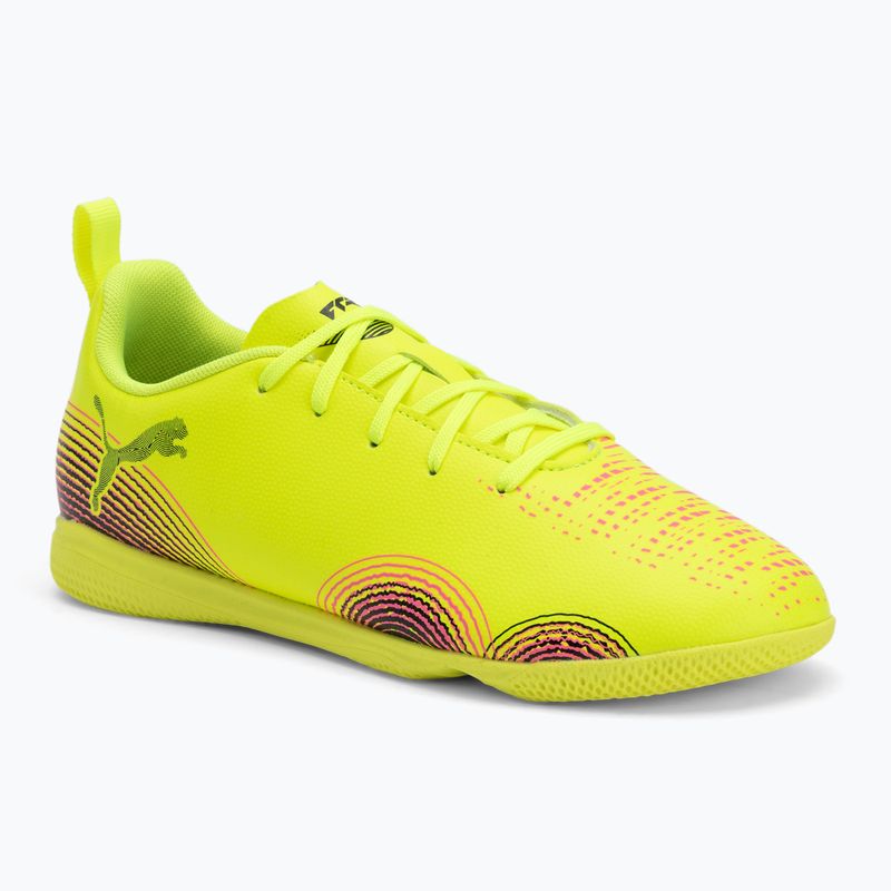 PUMA Future 8 Play It sárga riasztás/ puma fekete/ sun struck gyermek focicipő