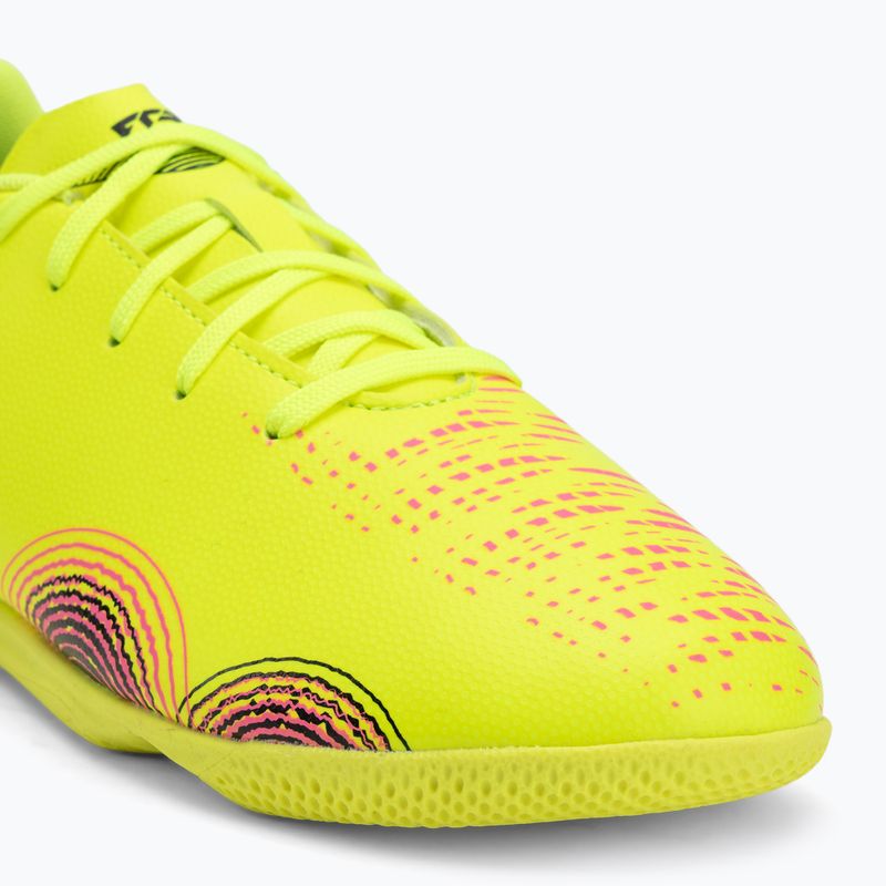 PUMA Future 8 Play It sárga riasztás/ puma fekete/ sun struck gyermek focicipő 7