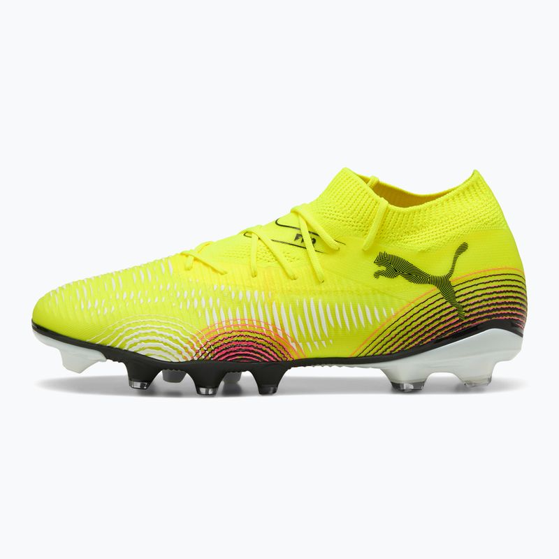 Férfi futballcipő PUMA Future 8 Match FG/AG sárga riasztás/puma fekete/sun struck 2